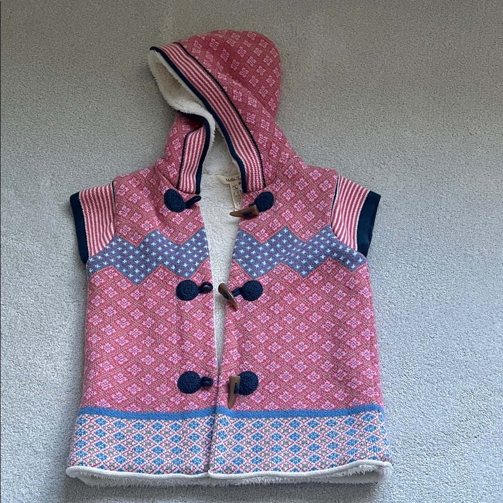 Matilda Jane Cream Fleece Vest
